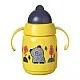 Tommee Tippee SUPERSTAR НЕРАЗЛИВАЩА СЕ ЧАША СЪС СЛАМКА с дръжки 300мл 6м+ BACSHIELD Жълт