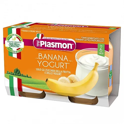 PLASMON Йогурт с банан 6м. 240г
