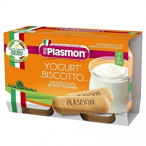 PLASMON Йогурт с бисквита 6м. 240г
