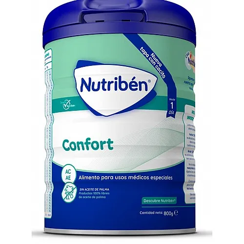 Nutribén Confort Мляко от първия ден на раждането диетотерапия при храносмилателни разстройства като колики или запек 0м. 800г