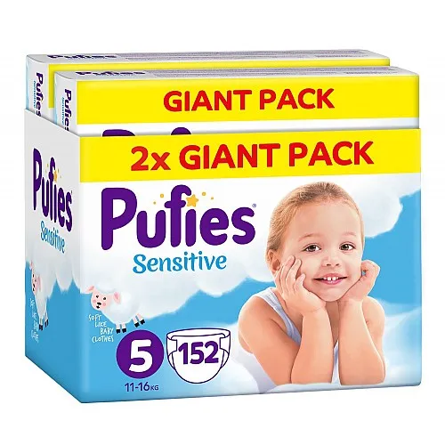 Pufies Sensitive 5 Junior 11-16кг 152бр.