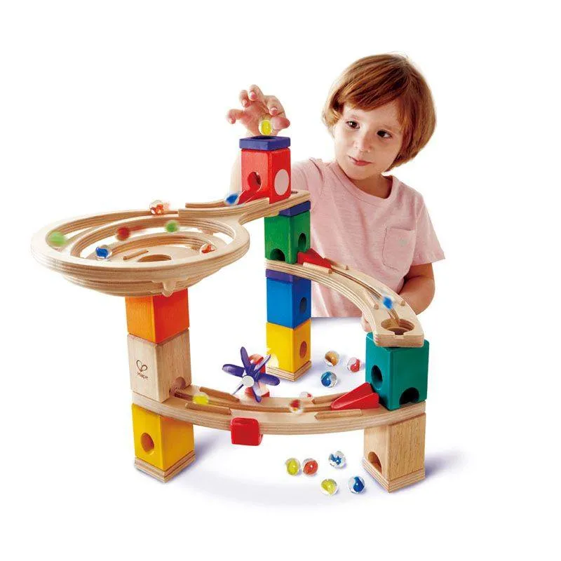 Комплект дървена писта, Hape, Quadrilla, Надпревара до финала, 28 части