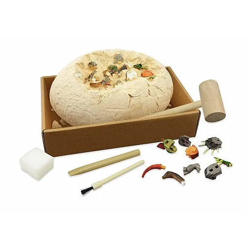 Изследователски комплект, Buki France, Мега Дино яйце с динозавър за сглобяване