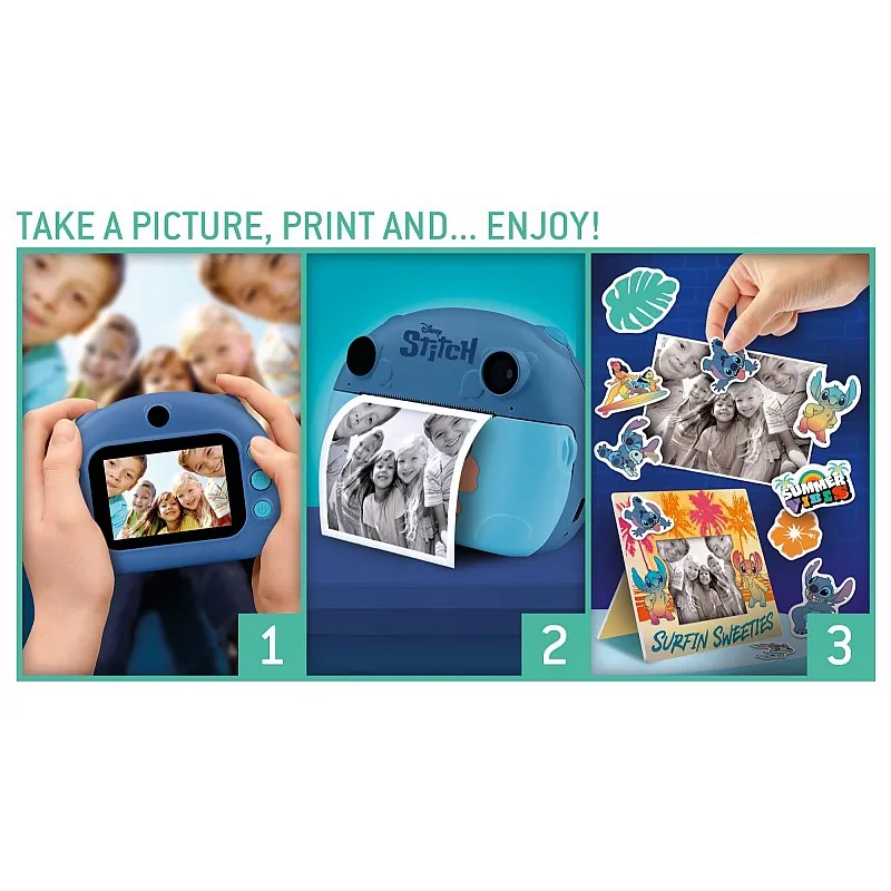 Детска камера за моментни снимки, Lisciani, Stitch