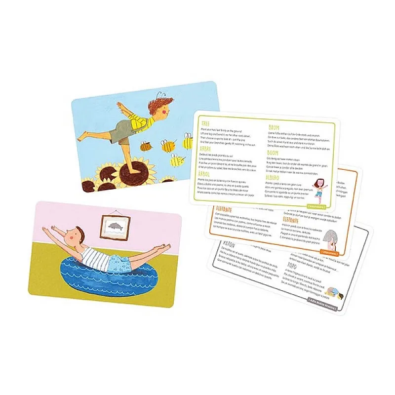 Образователна игра, Buki France, Йога с карти 4 в 1