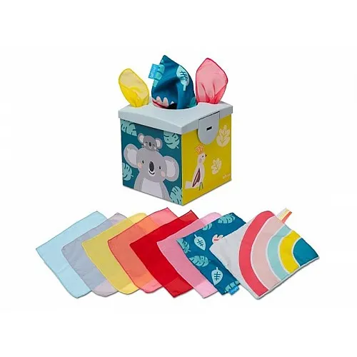 Образователна игра, Taf Toys, Кутия с кърпи, Коала, 13.5 X 13.5 см