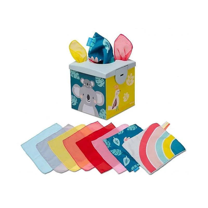 Образователна игра, Taf Toys, Кутия с кърпи, Коала, 13.5 X 13.5 см