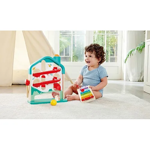 Детска музикална писта с топчета и ксилофон, Hape , 6 части