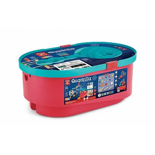 Комплект дървена писта с топчета, Hape, Quadrilla, 90 части