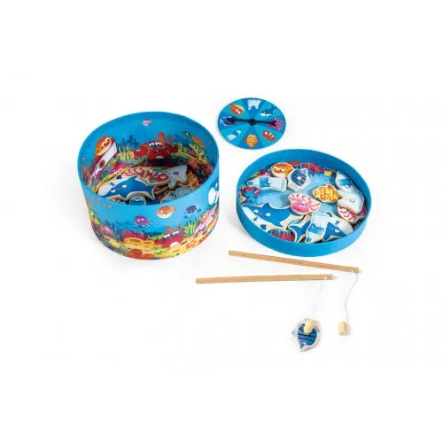 Магнитна игра за риболов, Hape, Спаси моретата 2 в 1, 22 части
