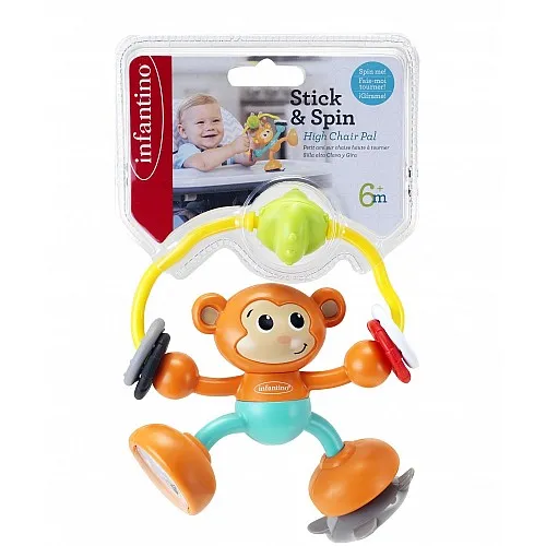 Infantino Бебешка играчка със залепване Маймунка