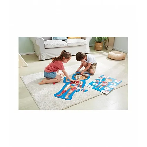 Дървен пъзел, Hape, Човешко тяло, 60 части