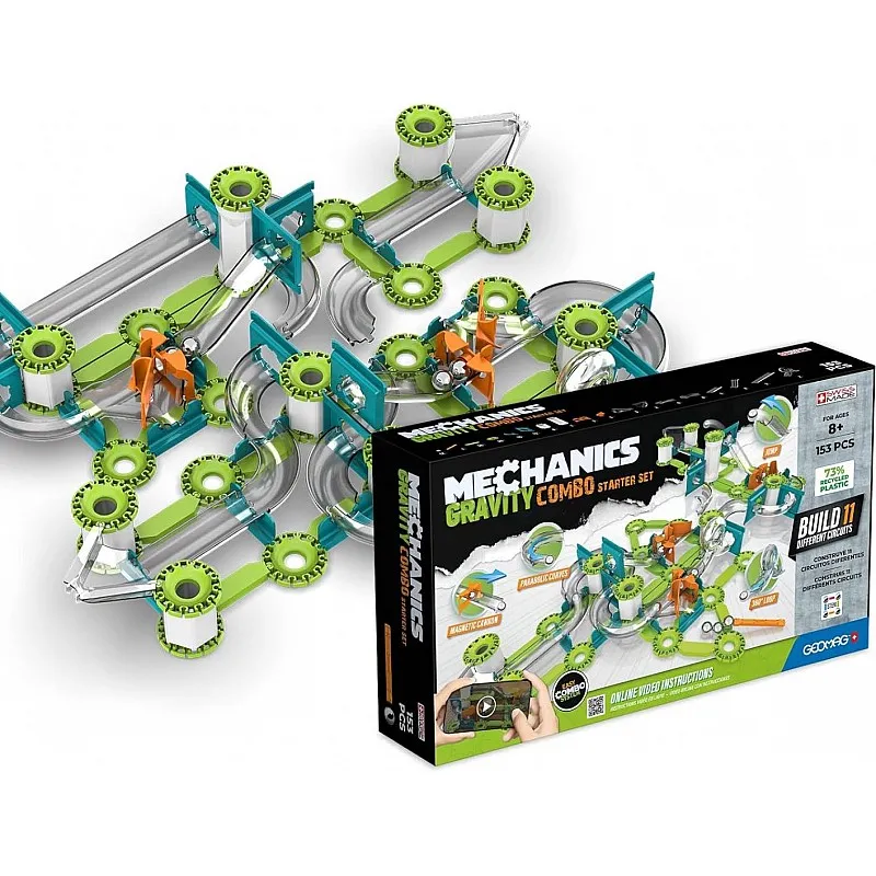 Магнитен конструктор, Geomag, Mechanics, Гравитация, 153 части