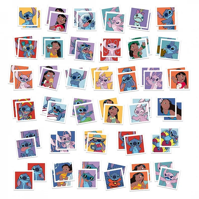 Игра за памет в куфарче, Educa, Stitch, 72 карти