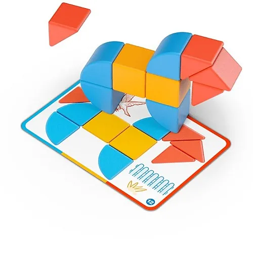 Магнитен конструктор, Geomag, Magicube, Форми и карти, 16 части