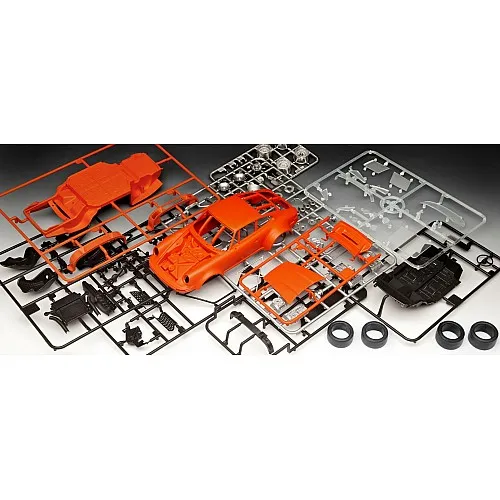 Комплект сглобяем модел, Revell, Porsche 911, Jägermeister Motor Sport 50th Anniversary, 104 части