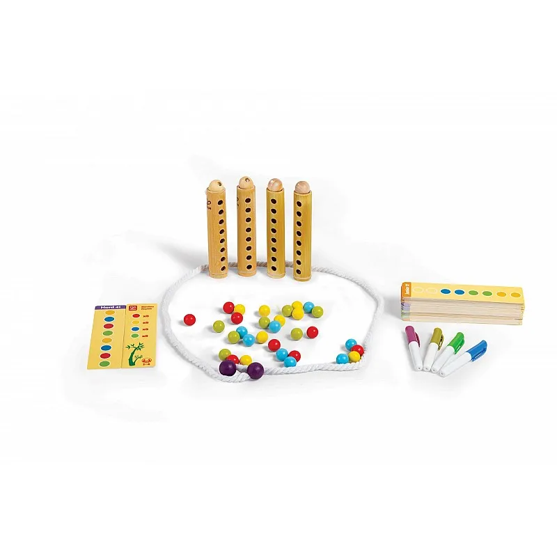 Дървена игра, Hape, Bamboo Rapido, бамбукови пръчки и цветови комбинации