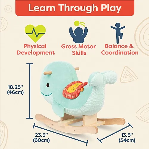 Детска играчка, Battat, Люлка кит, 65 x 34.3 x 46.3 см