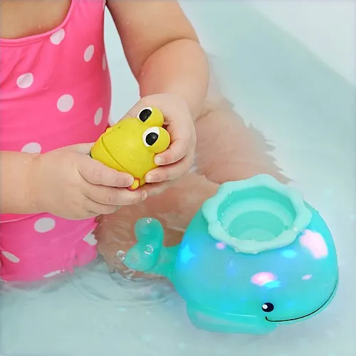 Светеща играчка за баня, Battat, Кит с фигурка