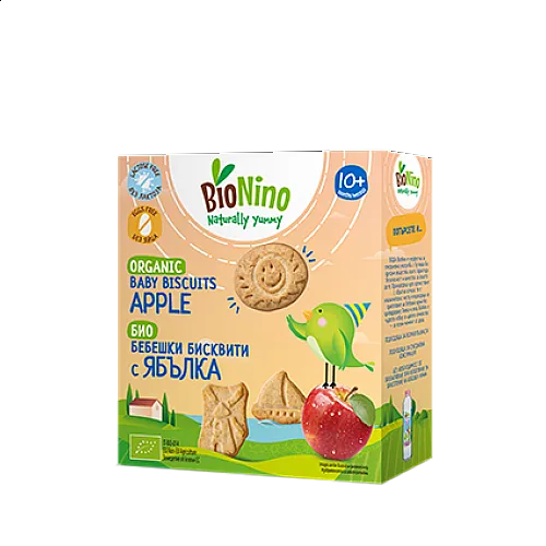 BioNino БИО Бебешки бисквити с ябълка 10м. 100г