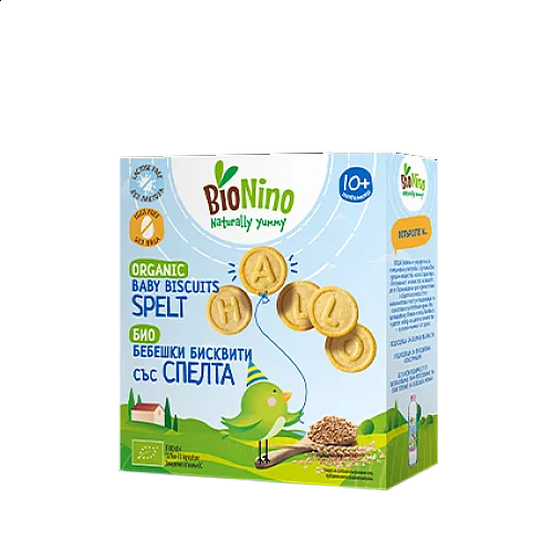 BioNino БИО Бебешки бисквити със спелта 10м. 100г