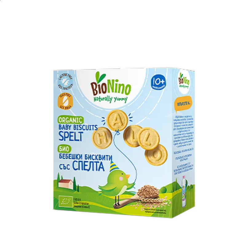 BioNino БИО Бебешки бисквити със спелта 10м. 100г