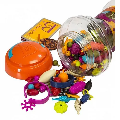 Творчески комплект, Battat, Многоцветни мъниста Pop Art, 300 броя