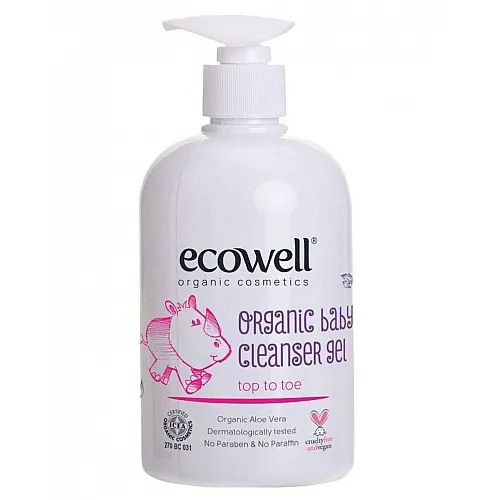 Ecowell Органичен бебешки почистващ гел 500мл