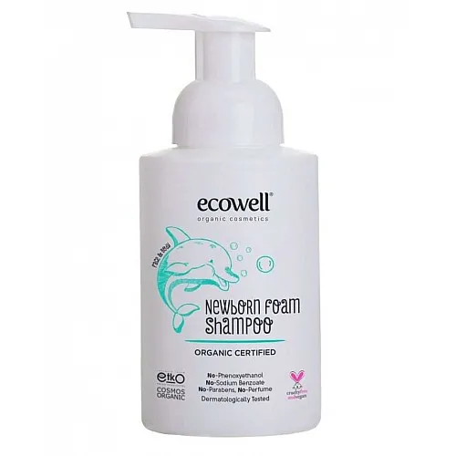 Ecowell Шампоан на пяна за новородени 300мл