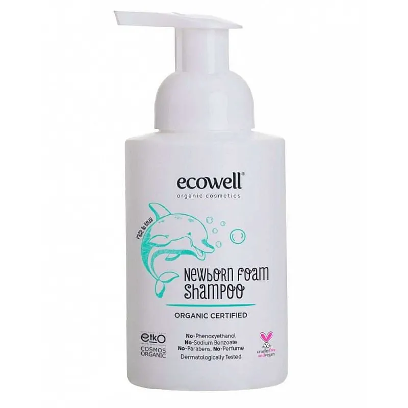 Ecowell Шампоан на пяна за новородени 300мл