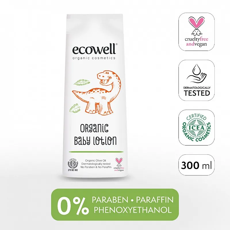 Ecowell Органичен лосион за бебета 300мл