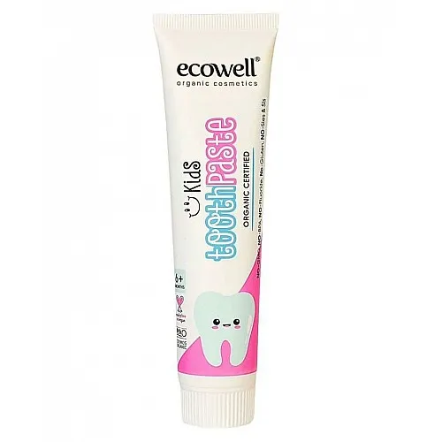 Ecowell Детска паста за зъби с органични съставки 75г