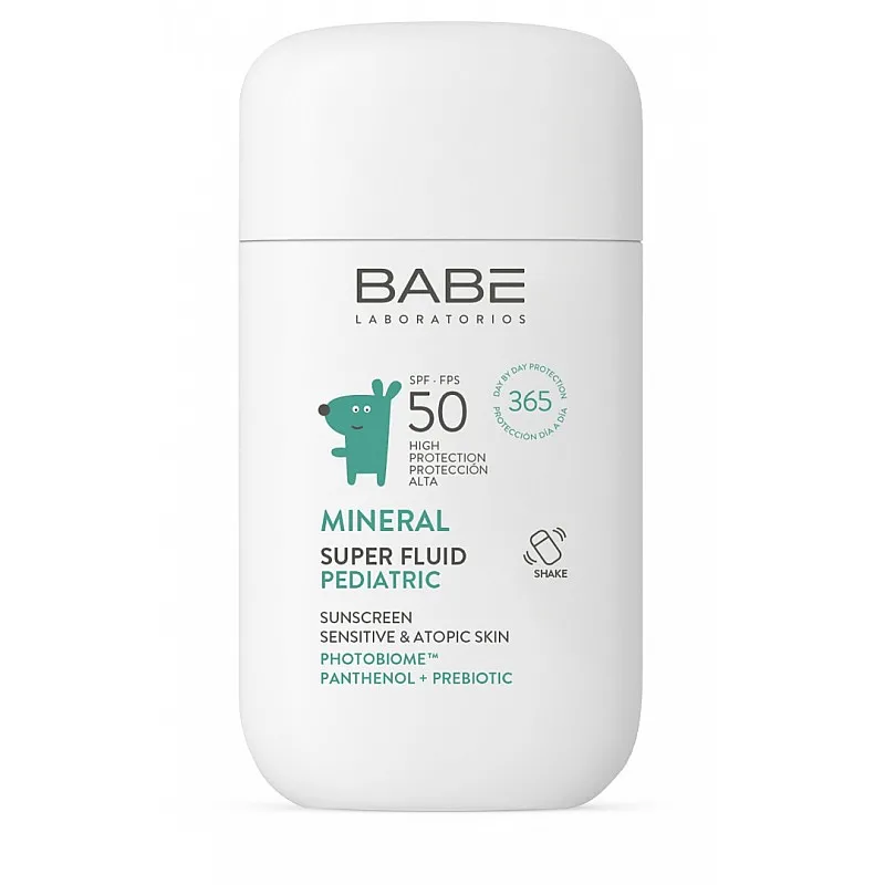 Babe Pediatric Минерален слънцезащитен флуид SPF50 50мл