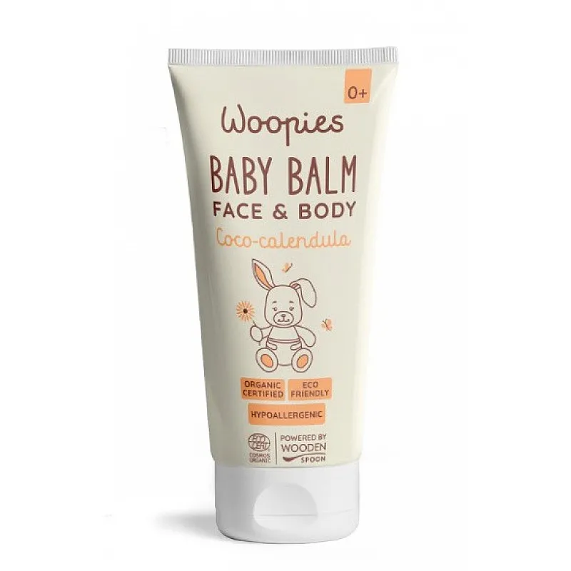 Woopies Бебешки лосион за лице и тяло с кокос и невен 100мл