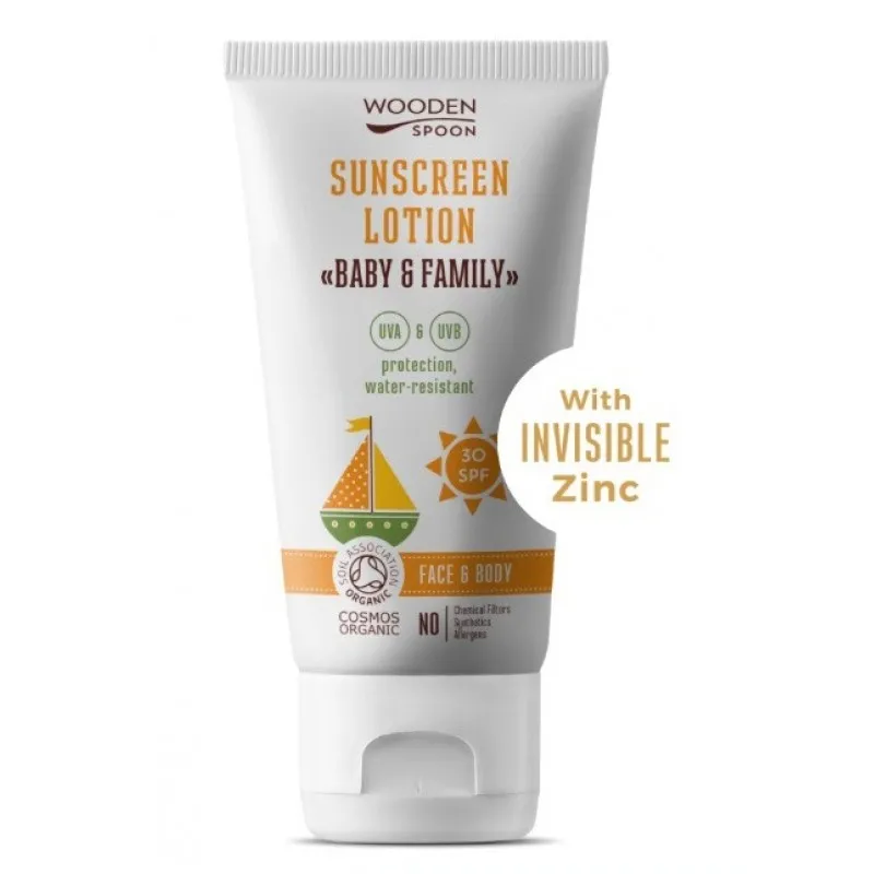 WOODEN SPOON Био Слънцезащитен лосион “Baby&Family” SPF 30 100мл.