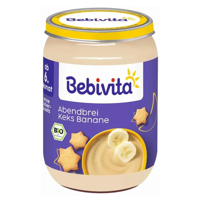 BEBIVITA Каша лека нощ с бисквити 6м. 190г