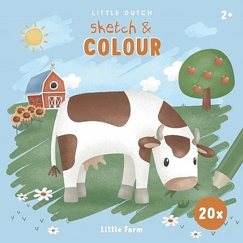 Little Dutch Книжка за оцветяване Little Farm