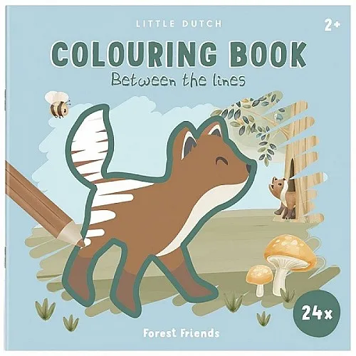 Little Dutch Книжка за оцветяване в линиите Forest Friends