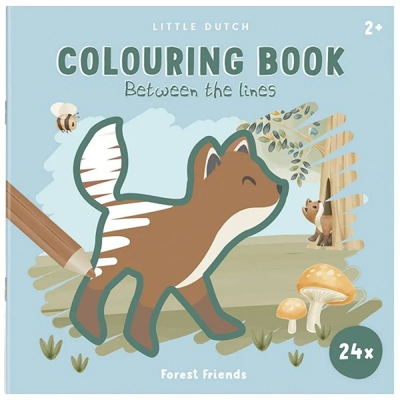 Little Dutch Книжка за оцветяване в линиите Forest Friends