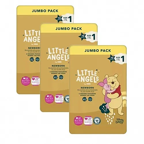 LITTLE ANGELS Памперси за новородено 2-5кг 210бр.