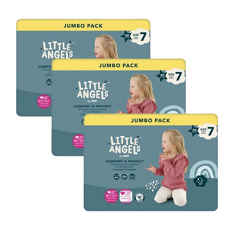 LITTLE ANGELS Памперси 7 17+кг 120бр.