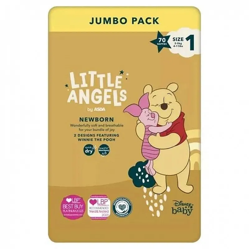LITTLE ANGELS Памперси за новородено 2-5кг 70бр.