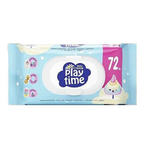 Мокри кърпички Play Time 72бр.