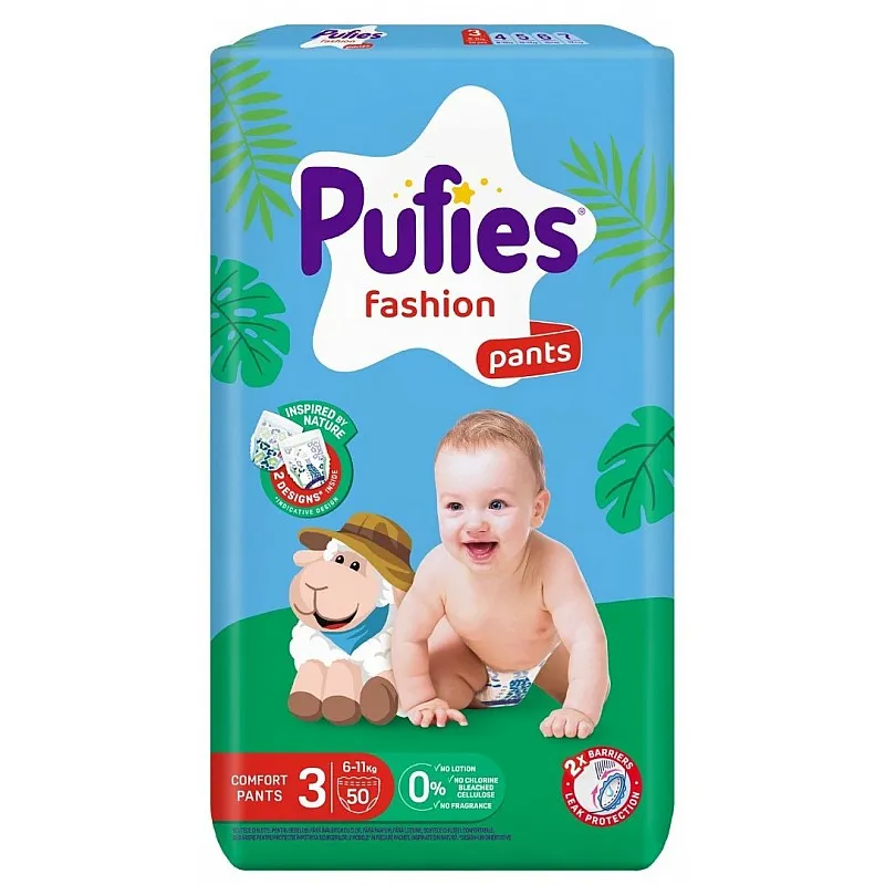 Pufies Пелени гащички 3 6-11кг 50бр.