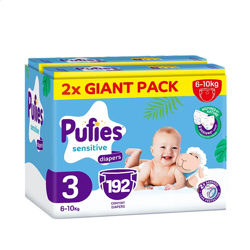 Pufies Sensitive 3 Midi 6-10кг 192бр.