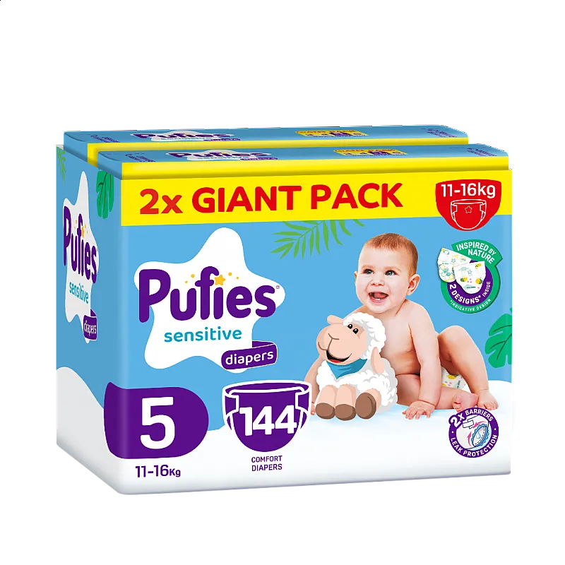 Pufies Sensitive 5 Junior 11-16кг 144бр.