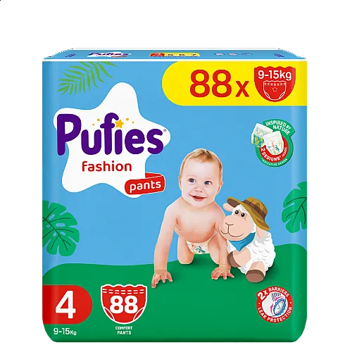 Pufies Памперс гащички 4 9-15кг 88бр.