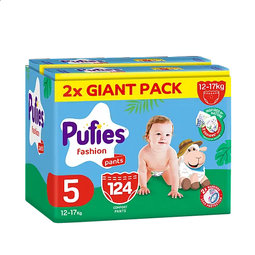Pufies Гащички Fashion & Nature 5 12-17кг 124бр.