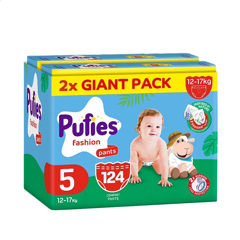 Pufies Гащички Fashion & Nature 5 12-17кг 124бр.