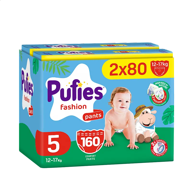 Pufies Памперс гащички 5 12-17кг 160бр.